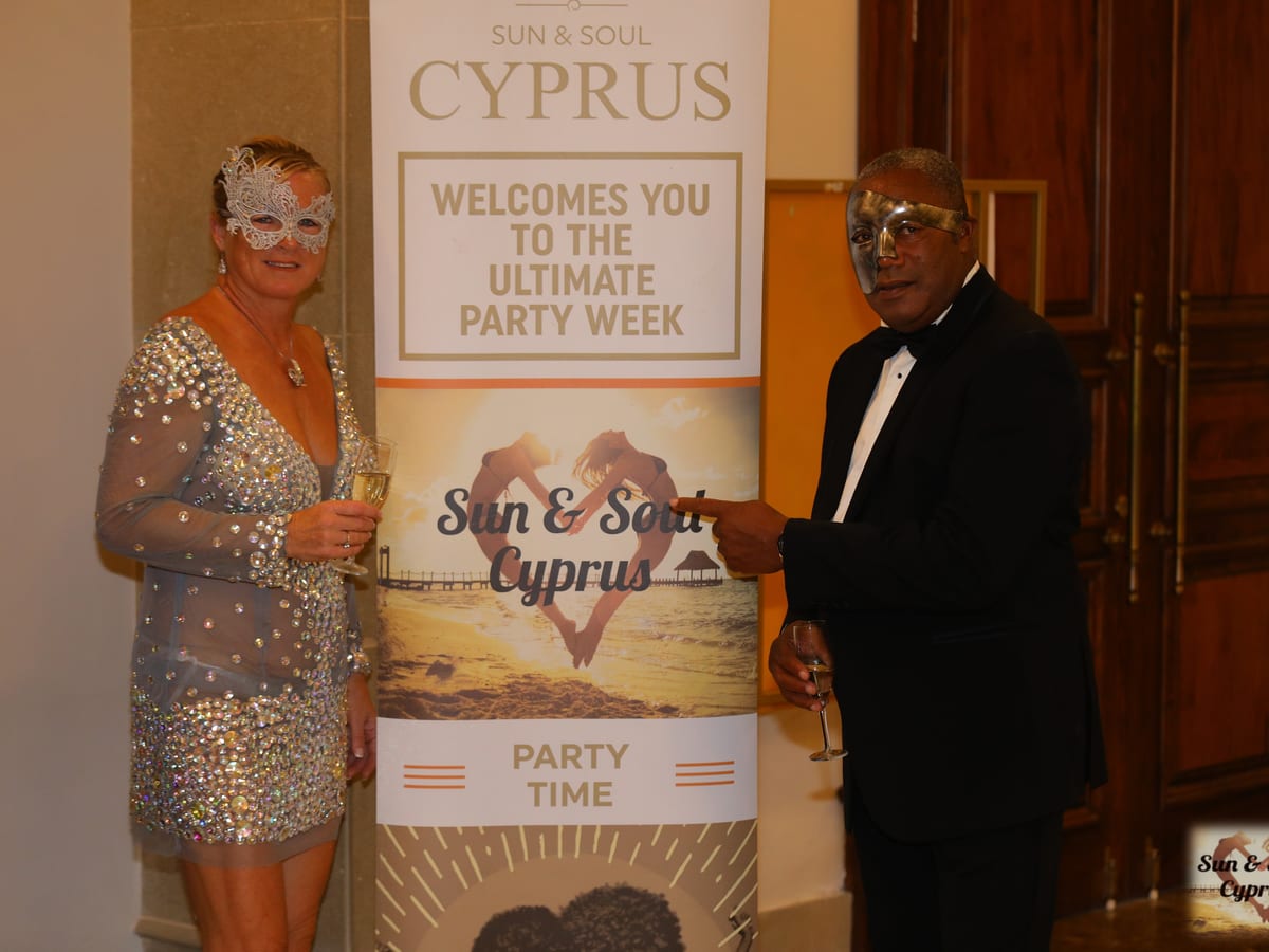 Guests dancing at an elegant evening celebration